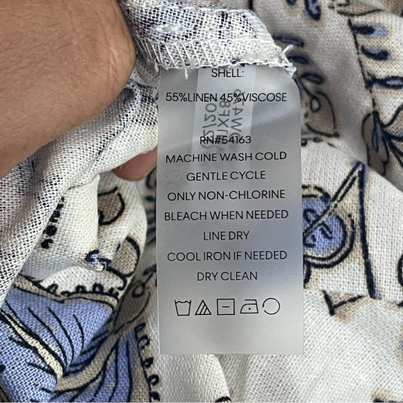 Tommy Hilfiger Sleeveless Provincial Paisley Flounce Hem Dress size 8 - Picture 10 of 11